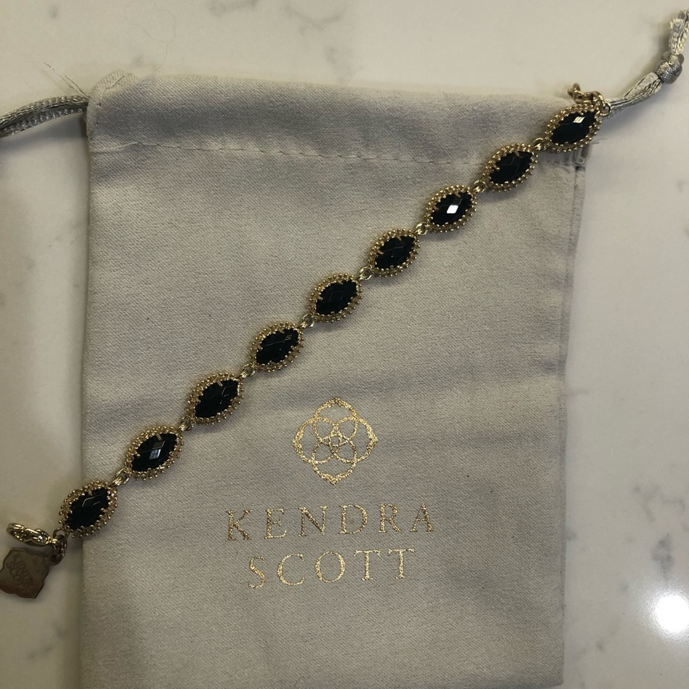 Black and Gold Kendra Scott Jana Bracelet